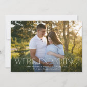 Faire-part Annonce de grossesse photo moderne We're Expecting (Devant)