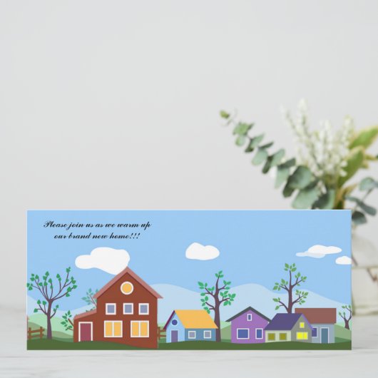 Faire-part Annonce de la première maison (Debout devant)