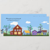 Faire-part Annonce de la première maison (Devant / Derrière)