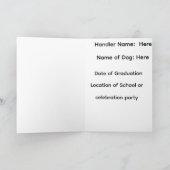 Faire-part Annonce de l'équipe de chien guide : Allons de l'a (Intérieur)