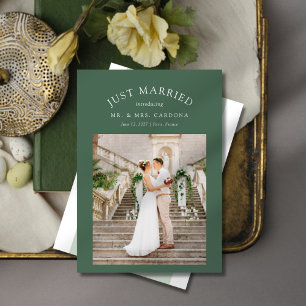 Faire-part Annonce de mariage en fuite photo de mariage