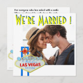 Faire-part Annonce de Mariage Las Vegas Mariages (Devant / Derrière)