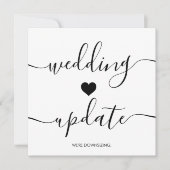 Faire-part Annonce de mise à jour de mariage avec réduction d (Devant)