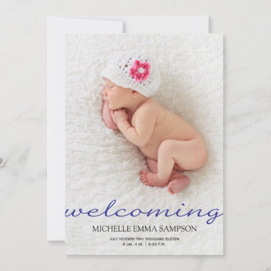 Faire-part Annonce de naissance (Devant)