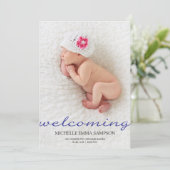 Faire-part Annonce de naissance (Debout devant)