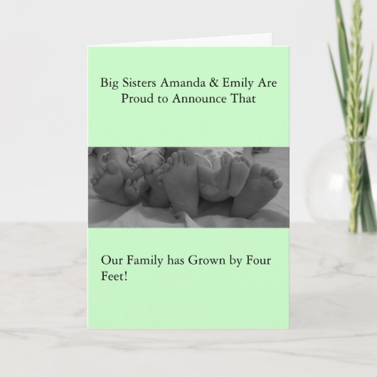 Faire-part Annonce de naissance (Devant)
