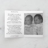 Faire-part Annonce de naissance (Intérieur)