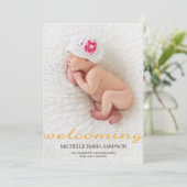 Faire-part Annonce de naissance (Debout devant)