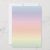 Faire-part Annonce de naissance de bébé arc-en-ciel ombré gen (Dos)