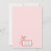 Faire-part Annonce de naissance de bébé fille pieuvre de mer  (Dos)