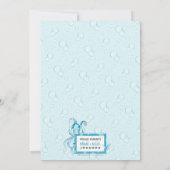 Faire-part Annonce de naissance de bébé garçon pieuvre de mer (Dos)