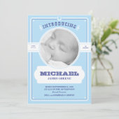 Faire-part Annonce de naissance de bébé garçon western (Debout devant)