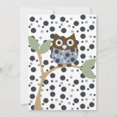 Faire-part Annonce de naissance de la Chouette bleue.. (Dos)