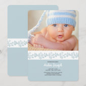 Faire-part Annonce de naissance en photo du groupe Berry Band (Devant / Derrière)