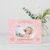 Faire-part Annonce de naissance fille amis de la forêt (Debout devant)