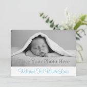 Faire-part Annonce de Naissance Garçon (Debout devant)