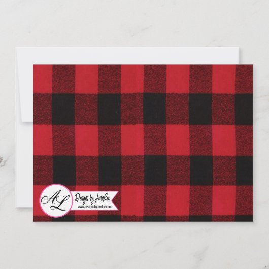 Faire-part Annonce de naissance photo 13x18 Armée rouge ours (Dos)