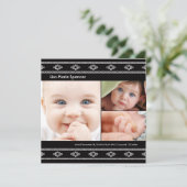 Faire-part Annonce de naissance Photo Baby Black Bandhini (Debout devant)