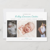 Faire-part Annonce de naissance photo Introduction amicale (Devant)