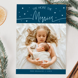 Faire-part Annonce de naissance pour Noël Teal Photo 