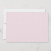 Faire-part Annonce de naissance simple classique rose initial (Dos)