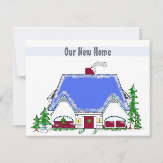 Faire-part Annonce de notre nouvelle maison (Devant)
