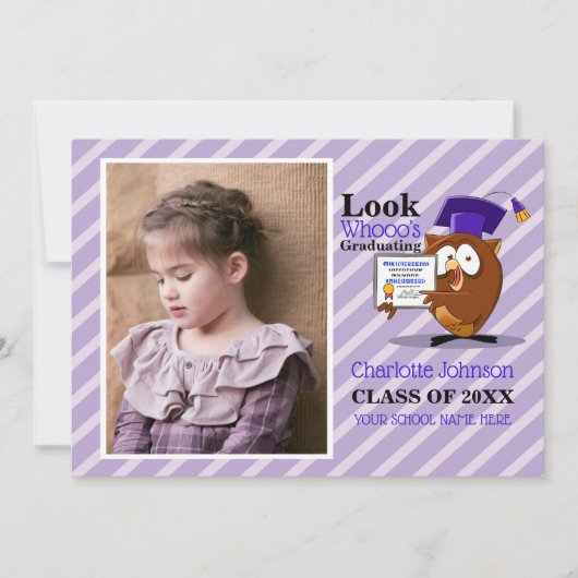 Faire-part Annonce de photo de maternelle préscolaire (Devant)