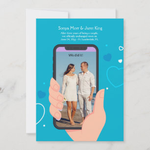 Faire-part Annonce de photo de téléphone mobile