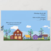 Faire-part Annonce de première résidence (Devant / Derrière)