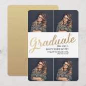 Faire-part Annonce de remise de diplômé PROMOTION 2015 (Devant / Derrière)