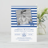 Faire-part Annonce de remise de diplôme rayée du Kentucky (Debout devant)