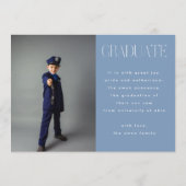 Faire-part Annonce de remise de diplôme universitaire multi-p (Dos)