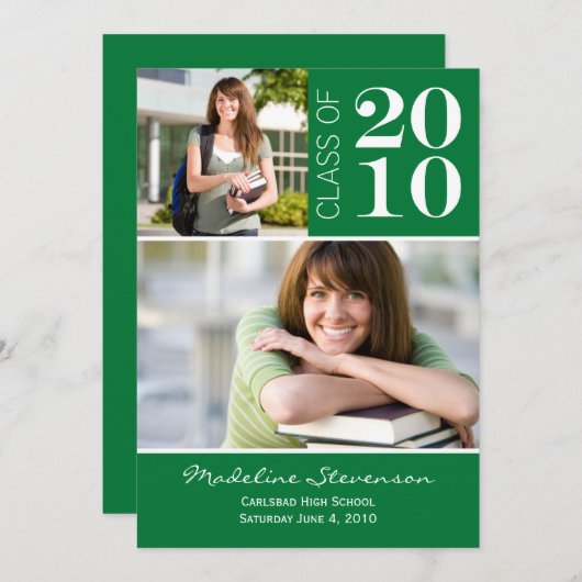 Faire-part Annonce de remise de diplômes (Devant / Derrière)