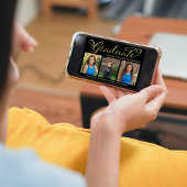 Faire-part Annonce de remise de diplômes avec collage de phot