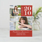 Faire-part Annonce de remise de diplômes DÉFILEZ VERS LE BAS (Debout devant)