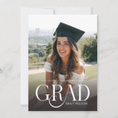 Faire-part Annonce de remise de diplômes moderne et simple av (Devant)