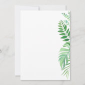 Faire-part Annonce de report de mariage aux feuilles simples (Dos)