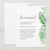 Faire-part Annonce de report de mariage aux feuilles simples (Devant / Derrière)