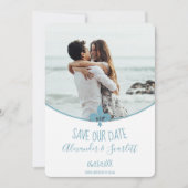 Faire-part Annonce de sauvegarde de photo de Fleur de Lis sar (Devant)