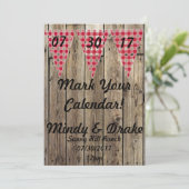 Faire-part Annonce de thème de pays Marquez votre calendrier (Debout devant)
