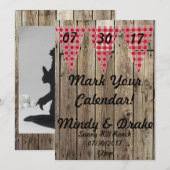 Faire-part Annonce de thème de pays Marquez votre calendrier (Devant / Derrière)