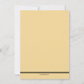 Faire-part Annonce de transparence de la remise des diplômes (Dos)