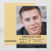 Faire-part Annonce de transparence de la remise des diplômes (Devant / Derrière)