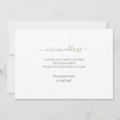 Faire-part Annonce Déclaration Script Élégant Floral Nous Avo (Dos)