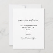 Faire-part Annonce d'une nouvelle adresse (Dos)