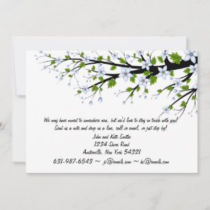 Faire-part Annonce d'une nouvelle adresse pour Spring Blossom