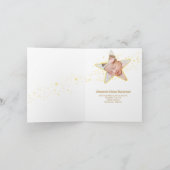 Faire-part Annonce Naissance Bébé Fille Star (Intérieur)
