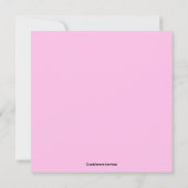 Faire-part Annonce photo de bébé fille Little Monkey (Dos)