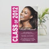Faire-part Annonce photo de remise de diplômes audacieuse et (Debout devant)