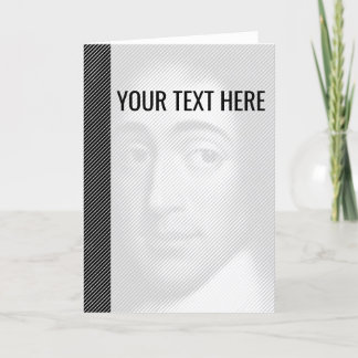 Faire-part Annonce Portrait Noir Blanc Baruch Spinoza